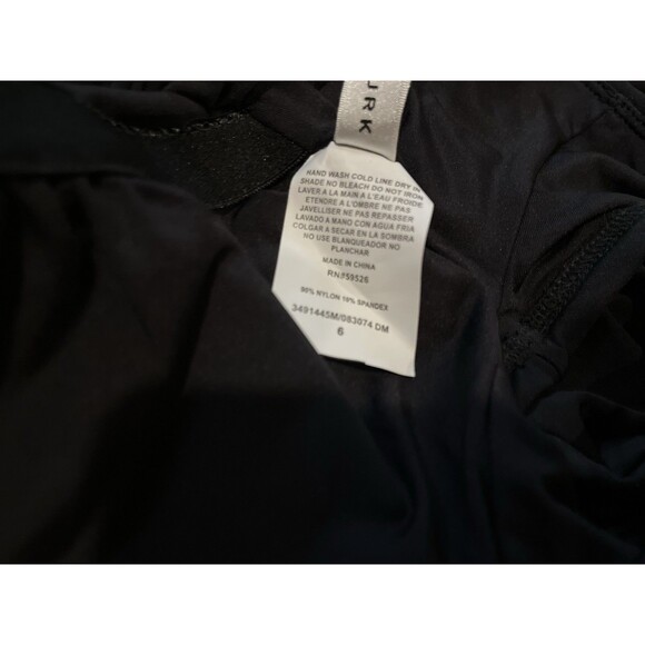 Trina Turk womens Black Monaco Ruffle One Piece Swimsuit size 6 list $154 - Picture 9 of 9